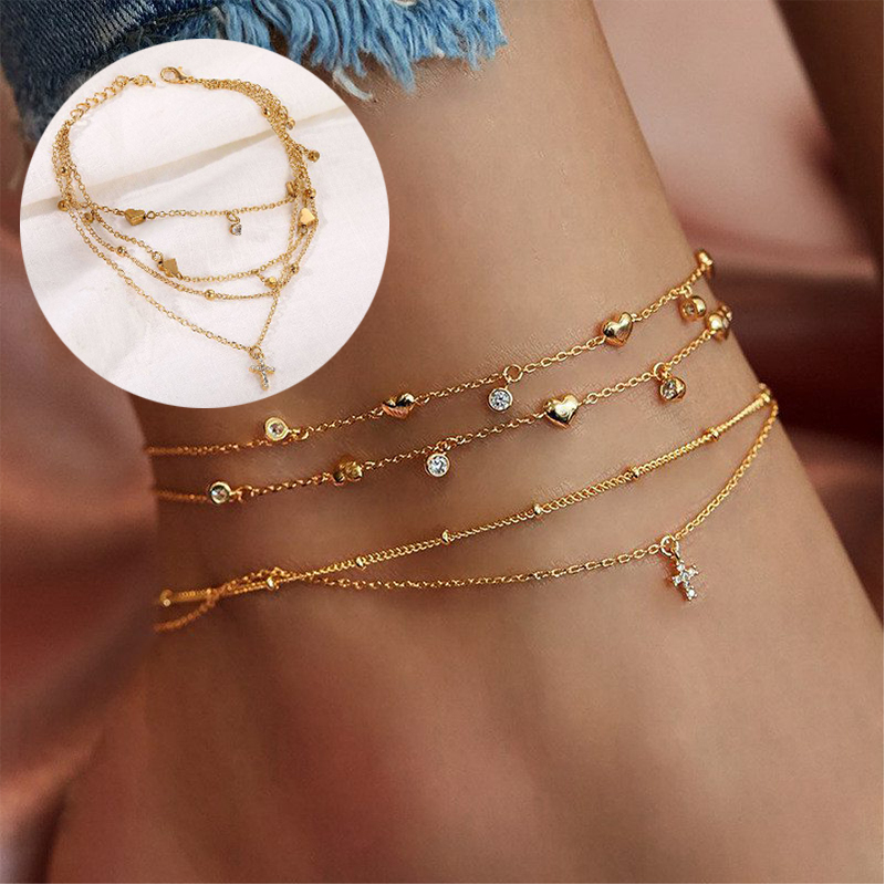 Bohemia Chain Anklets for Women Foot Accessories 2024 Summer Beach Barefoot Sandals Bracelet ankle on the leg Female - 图片 15