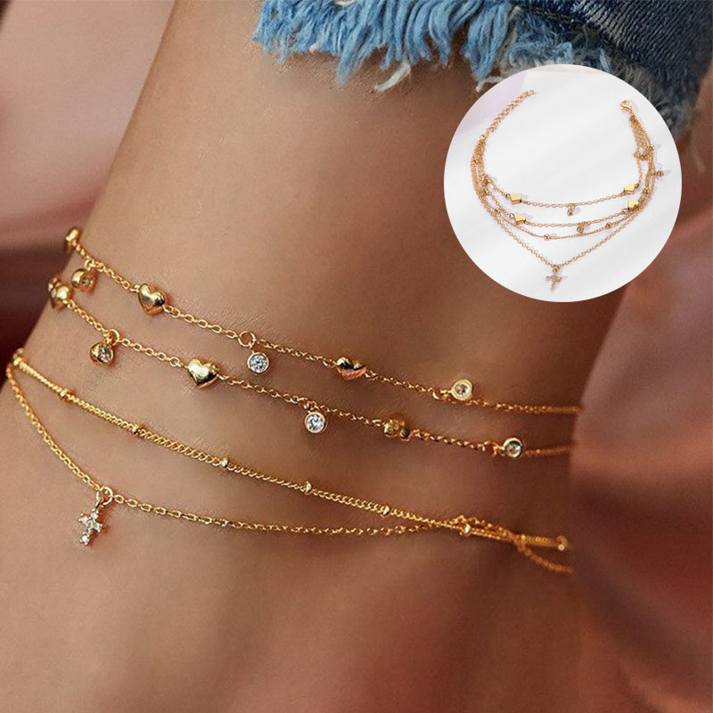 Bohemia Chain Anklets for Women Foot Accessories 2024 Summer Beach Barefoot Sandals Bracelet ankle on the leg Female - 图片 6