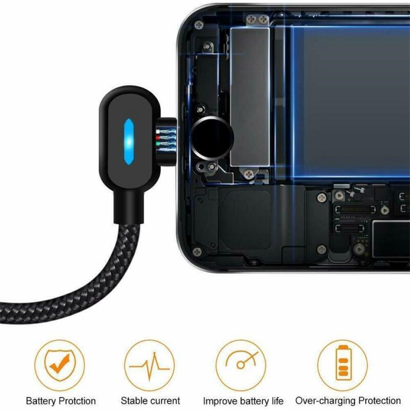 Genuine iPhone LED Charger Fast Cable USB Lead For 5 6 7 8 X XS XR 11 12 13 Max - 图片 7