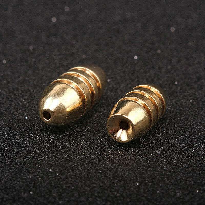10Pcs Fishing Bullet Weights Stainless Brass Slip Sinker For Fishing - Image 4