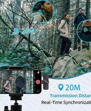 Wireless Microphone Portable Audio Video Recording Mini Mic for iPhone Android Live Broadcast Gaming Phone Microfonoe