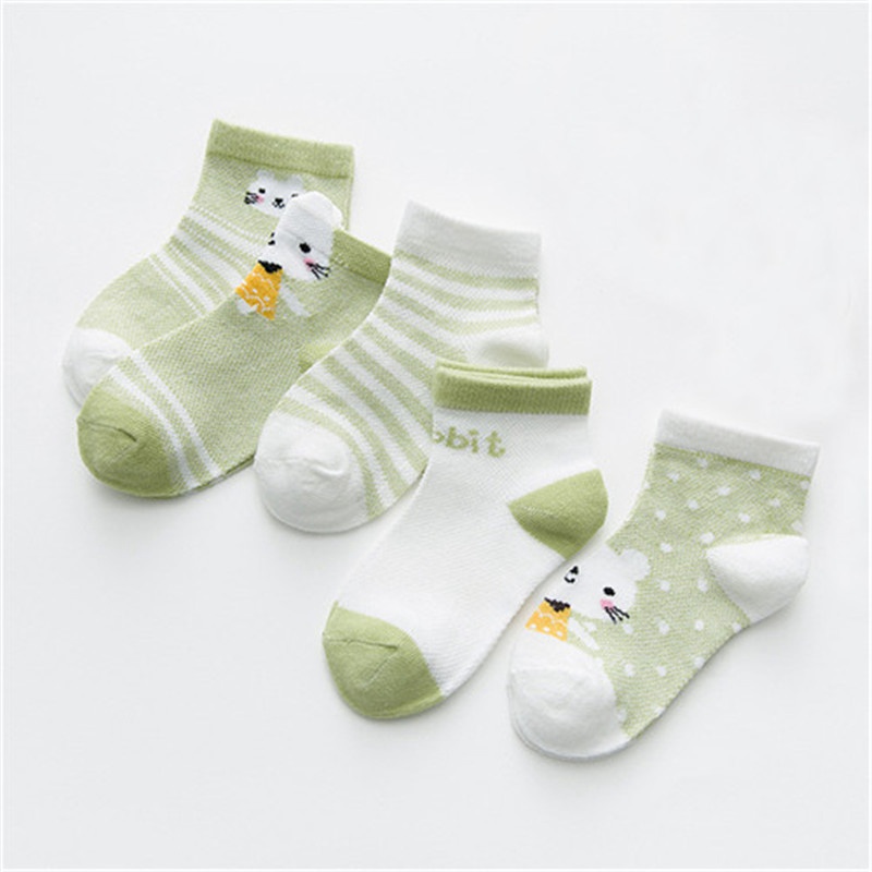 5Pairs/lot 0-2Y Infant Baby Socks Baby Socks for Girls Cotton Mesh Cute Newborn Boy Toddler Socks Baby Clothes Accessories - 图片 8