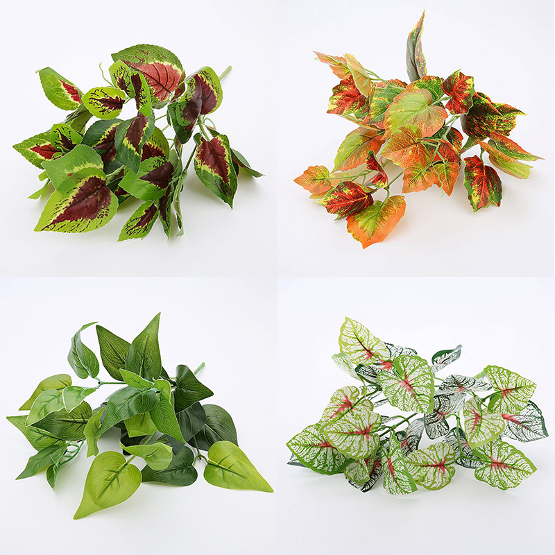 Artificial Plants Green Apple Eyebrow Leaves Flower Arrangement Accessories Simulation Plant Leaf Garden Hotel Decoration Floral - Image 20