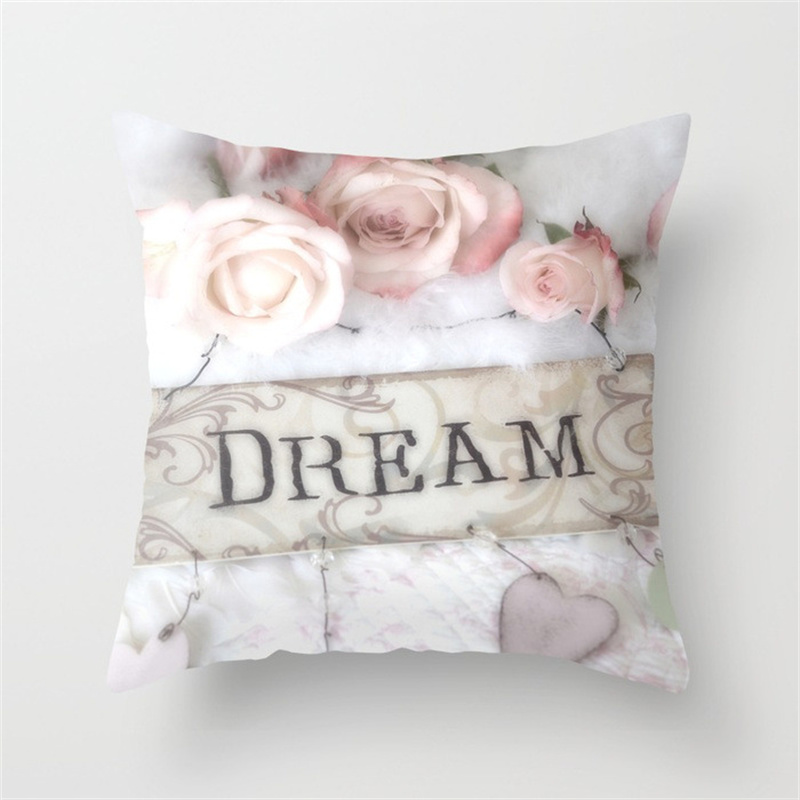 American Rose Pillow Cover Peach Skin Fabric Sofa and Bed Cushions Pillowcase Amazon Home Pillow Cover - Image 16