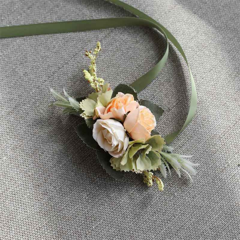 Wholesale Wedding New Bridesmaid Wrist Flower Artificial Flower Groom Groomsman Corsage Shoes and Hats Clothing Floral Decorations Gift Packaging - Image 17