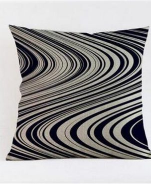 Geometry Print Pillow Case Throw Pillowcase Cotton Linen Printed Pillow Covers For Office Home Free