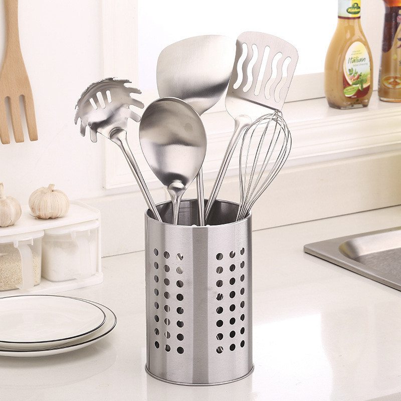 Stainless Steel Cutlery Stand Kitchen Sink Tidy Drainer Utensil Holder - Image 6