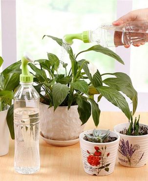 4pc Gardening Flower Growing Supplies Household Pot Watering Machine Creative Watering Flower Watering Can Small Nozzle 2 Tools