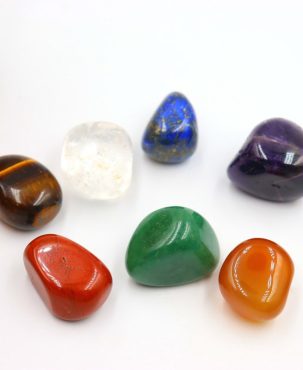 7pcs/Set Reiki Natural Stone Tumbled stone Irregular Polishing Rock Quartz Yoga Energy Bead For Chakra Healing Decoration