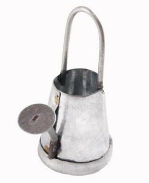 1/12 Dollhouse Miniature Metal Watering Pot Model Garden Decoration AccessorY_dr