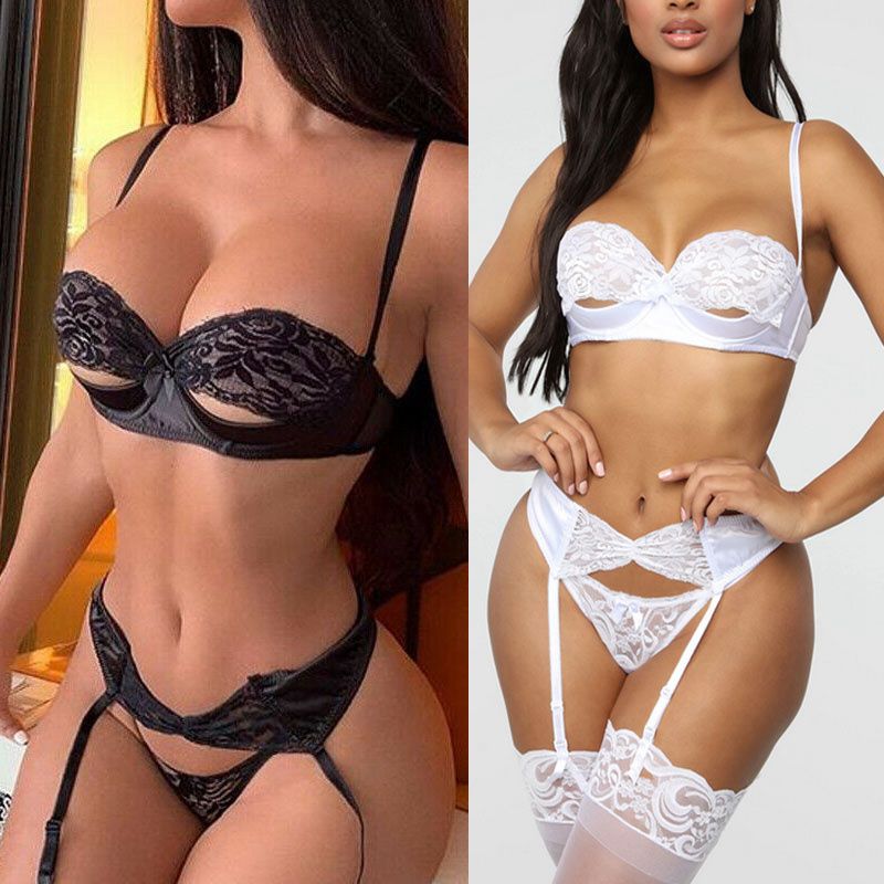 Sexy Lingerie Underwear Sleepwear Women G-string Bra Lace Babydoll Nightwear Lady Sexy Lace Bikini Cover up Beachwear