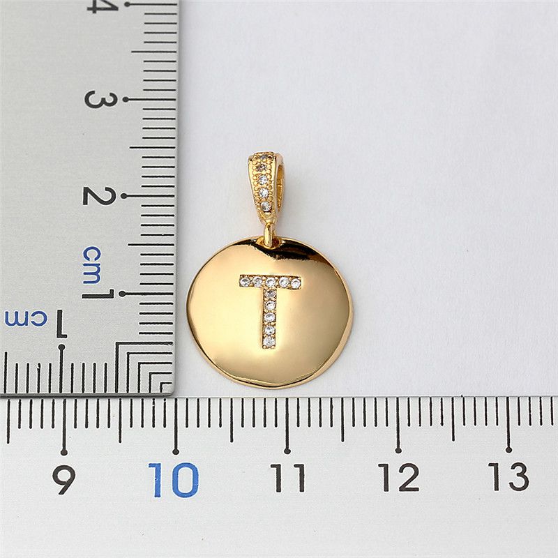 Top Quality Women Girls Initial Letter Necklace Gold 26 Letters Charm Necklaces Pendants Copper CZ Jewelry Personal Necklace - 图片 3