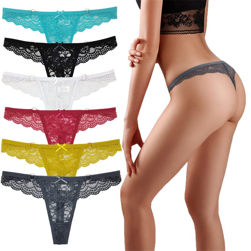 Women's T-Back Sexy T/T-Back Lace Underwear Women's Sexy Stock Lady Thong - 图片 8