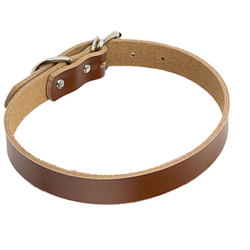 Strong Real Leather Dog collar , Pet Cat Puppy ,Six Coulors, Four Sizes - 图片 7