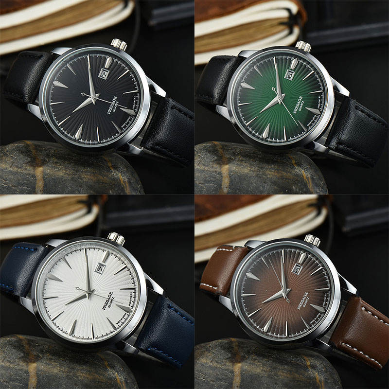 Men's Business Casual Stainless Steel Six-Pin Calendar Men's Quartz Watch Hot Sale Watch