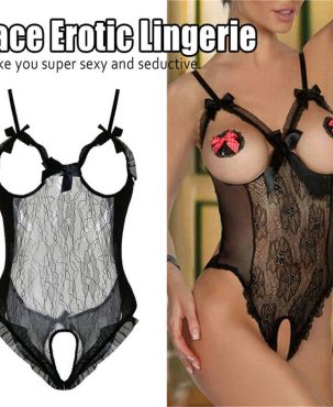 Women's Sexy-Lingerie Babydoll Sleepwear Underwear Lace Dress G-String Nightwear