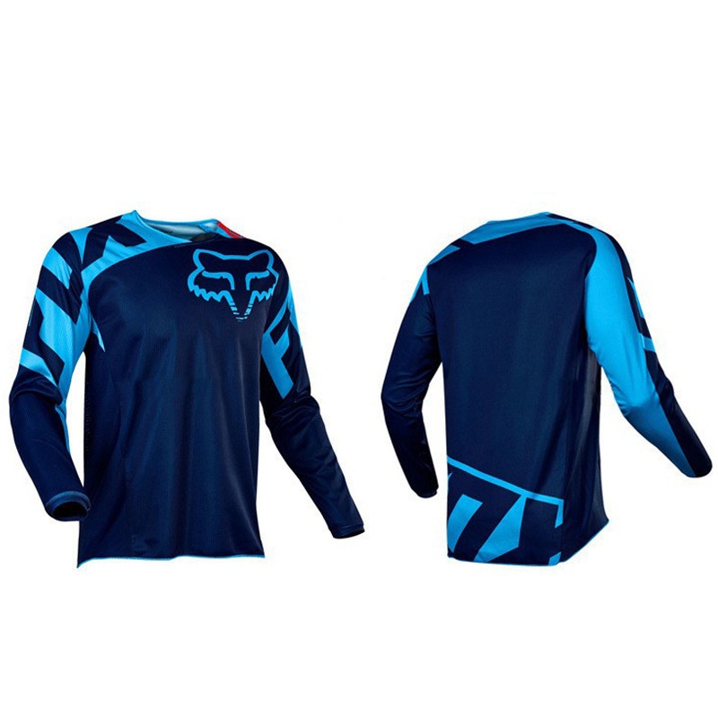 New Men's FOX Cycling Jersey DH MTB Off Road Racing Clothing Long sleeve tops - 图片 3