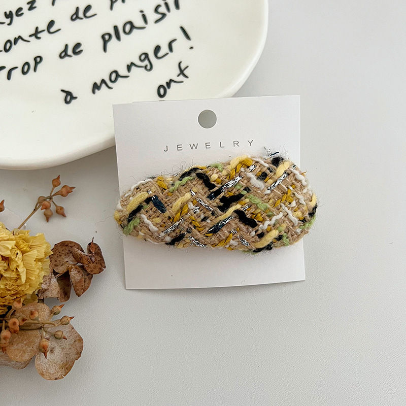 Woolen Barrettes Bb Clip Side Hairpin Solid Color Headdress Bang Clip Hair Accessories - Image 18