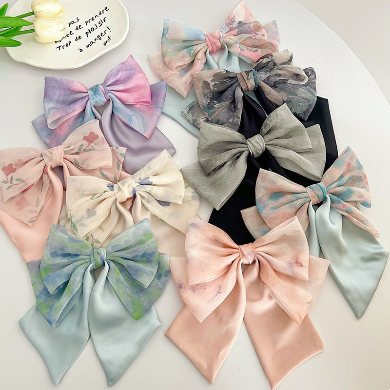 Bow Barrettes Hair Clip Spring Clip Diy Hairpin Head Clip Hairpin Hair Accessories
