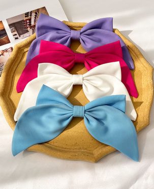 Big Bowknot Knot Side Spring Clip Headdress Barrettes Duckbill Clip Horizontal Clip