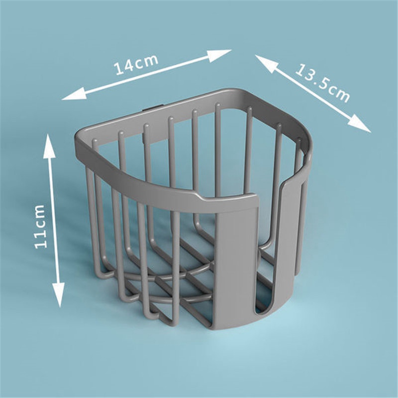 Bathroom Toilet Paper Rack Wall Mounted Adhesive Organizer No-Drill Leachate Large Capacity Tissue Holder Hanging towels - 图片 3