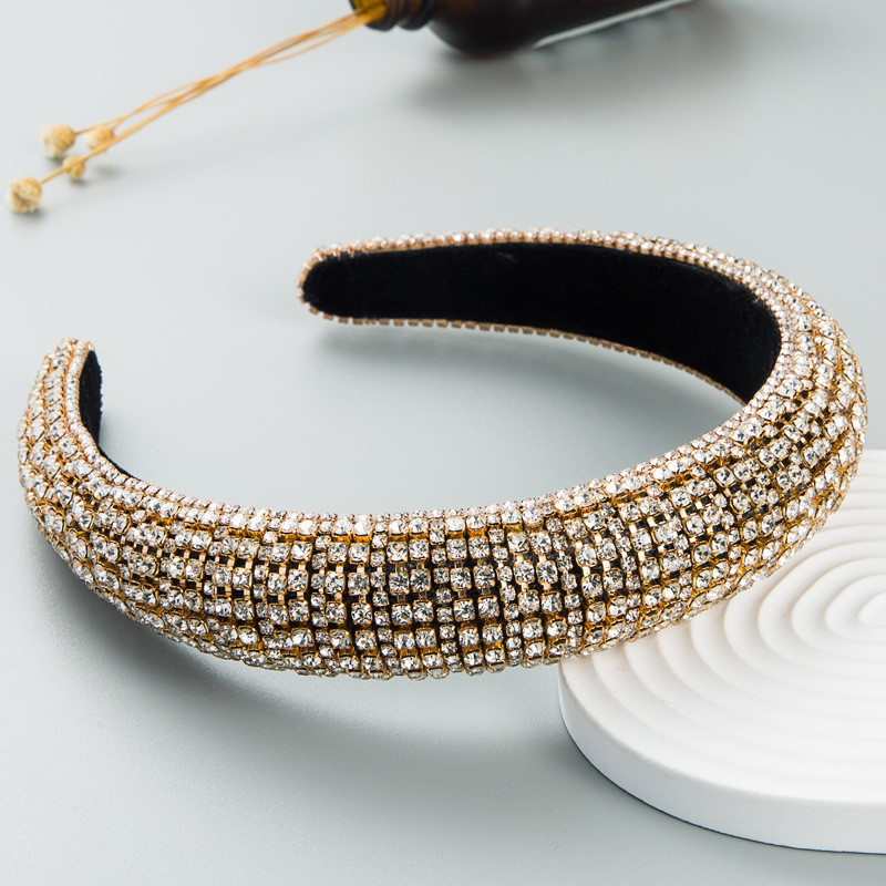 Headband Female Wide Version Baroque Fashion Hair Accessory Hair Ornaments Hair Decor - 图片 3
