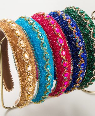 Baroque Heavy Industry Full Diamond Headband Fashion Luxury Elegant Dinner Party Hair Accessories