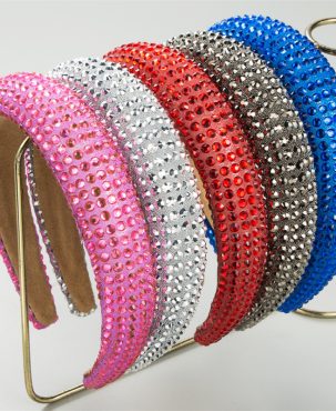 Baroque Full Diamond Sponge Headband Fashion Women Hair Accessory Hair Ornaments