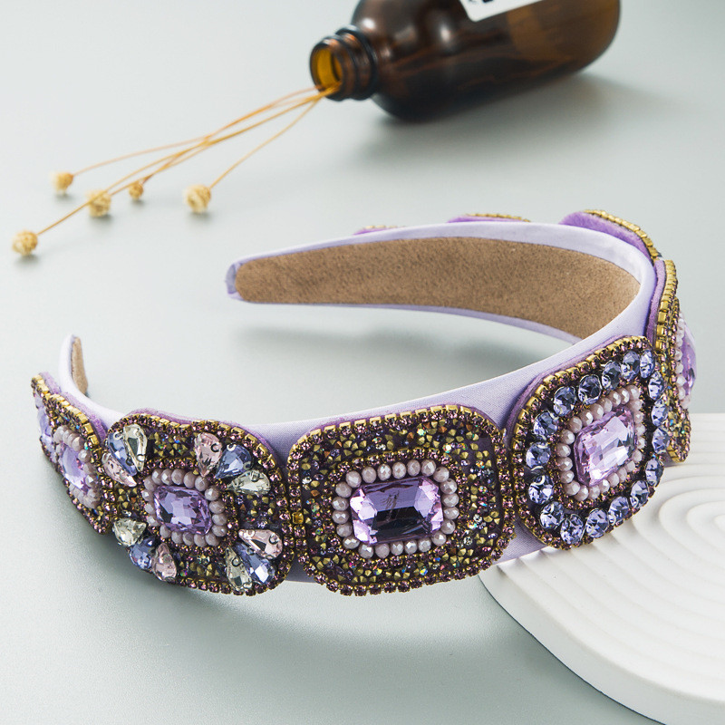 Crystal Baroque Hair Band Hairband Classic Headband Hair Accessories Fashion Women - 图片 3