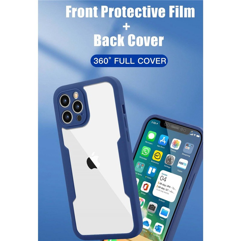 Clear 360 Full Body Case For iPhone 13 12 11 Pro Max Mini XR XS Max 7 8 Plus SE - Image 7