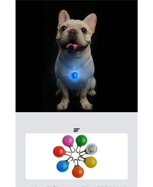 Waterproof Pet Dog Cat Collar LED Night  Safety Clip Tag Flashing Luminous Light