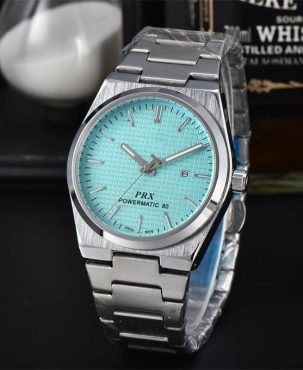 Three-Pin Men's Watch Steel Strap Watch Quartz Watch Hot Sale Fashion Calendar