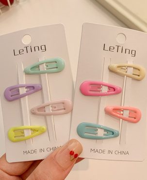 Children Cute Trumpet BB Clip Broken Hair Girls Fringe Clip Baby Hair Clip Girls Headdress Pentagram Hairpin