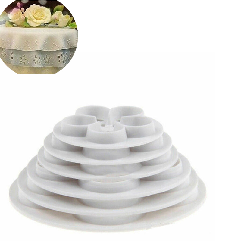 6Pcs Rose Flower Fondant Mould Cutter Cake Decorating Craft Icing Baking Tools - 图片 14