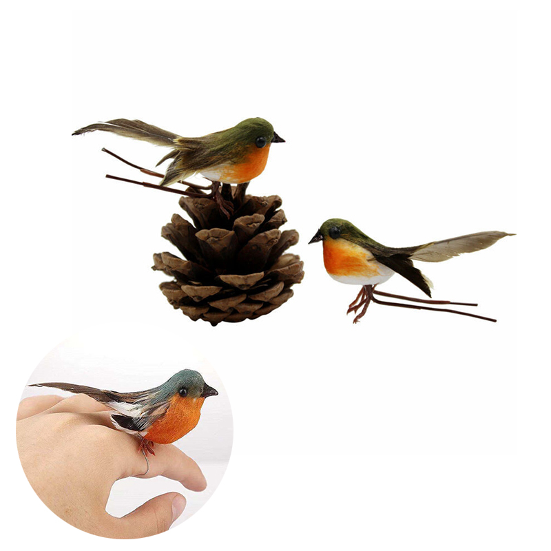 12PCS Robin Bird Christmas Tree Decoration Craft VERY CUTE Artificial - 图片 14