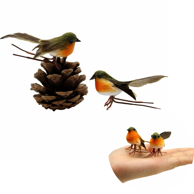 12PCS Robin Bird Christmas Tree Decoration Craft VERY CUTE Artificial - 图片 11