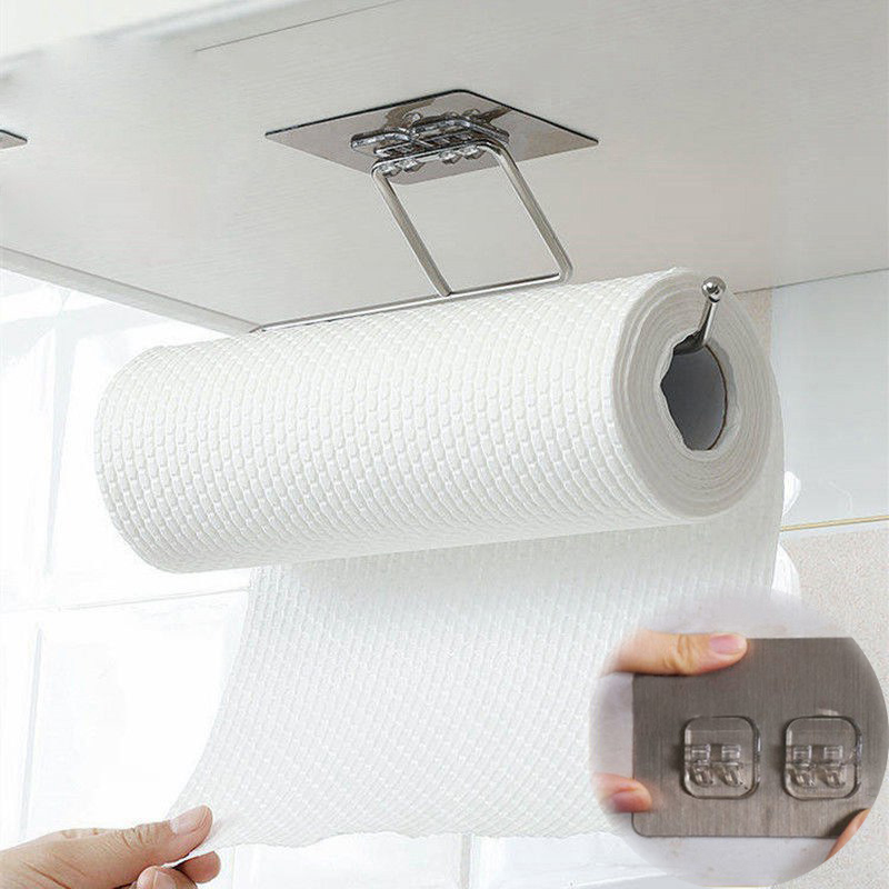 Kitchen Toilet Paper Holder Tissue Holder Hanging Bathroom Toilet Paper Holder Roll Paper Holder Towel Rack Stand Storage Rack - Image 12