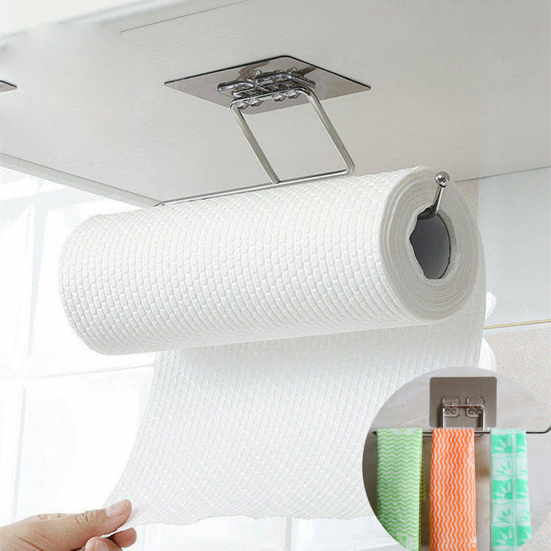 Kitchen Toilet Paper Holder Tissue Holder Hanging Bathroom Toilet Paper Holder Roll Paper Holder Towel Rack Stand Storage Rack - Image 13