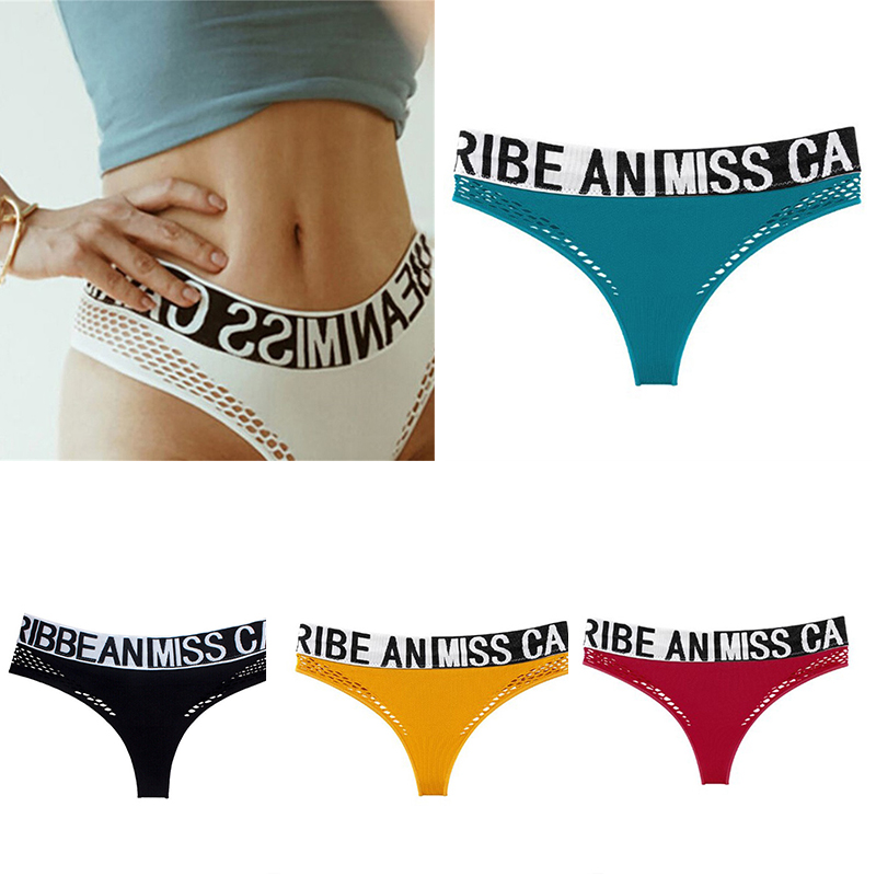 Sexy Women's Panties Sports Underwear Fashion Mesh Lingerie Hot G-String Thong - 图片 18