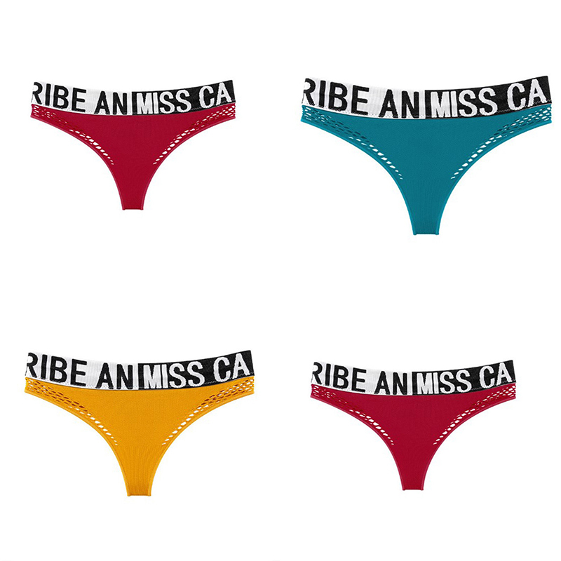 Sexy Women's Panties Sports Underwear Fashion Mesh Lingerie Hot G-String Thong - 图片 15