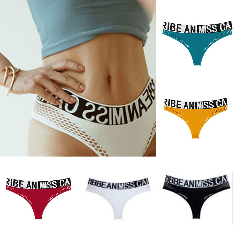 Sexy Women's Panties Sports Underwear Fashion Mesh Lingerie Hot G-String Thong - 图片 16