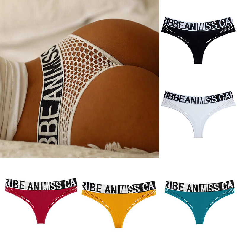 Sexy Women's Panties Sports Underwear Fashion Mesh Lingerie Hot G-String Thong - 图片 14