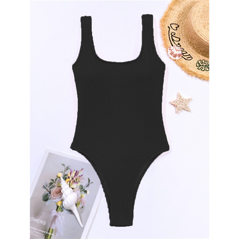 2024 Sexy Women One Piece Swimsuit Swimwear Female Solid Push Up Thong Bather Bathing Suit Monokini Brazilian Swimming Suits - Image 4