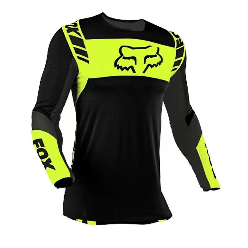New Men's FOX Cycling Jersey DH MTB Off Road Racing Clothing Long sleeve tops - 图片 4