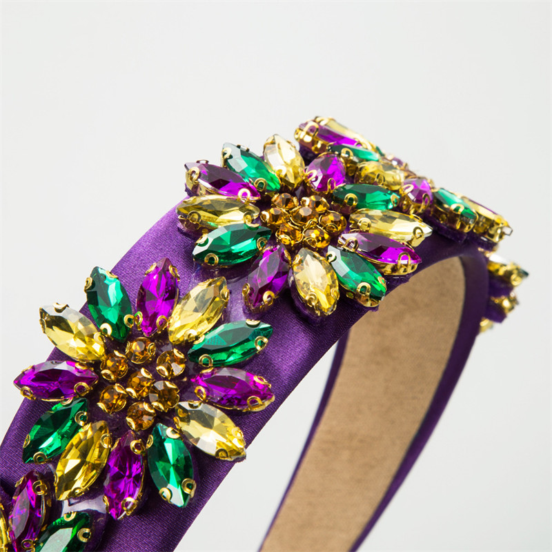 Fashion Baroque Sparkling Full Rhinestone Beautiful Headband Hair Accessories Hair Ornaments - 图片 4
