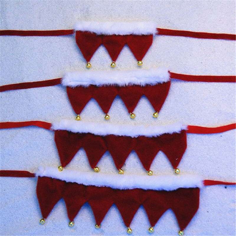 Christmas Dog Bandana Collar Pet Puppy Bell Scarf Christmas Presents Xmas Gift - 图片 4