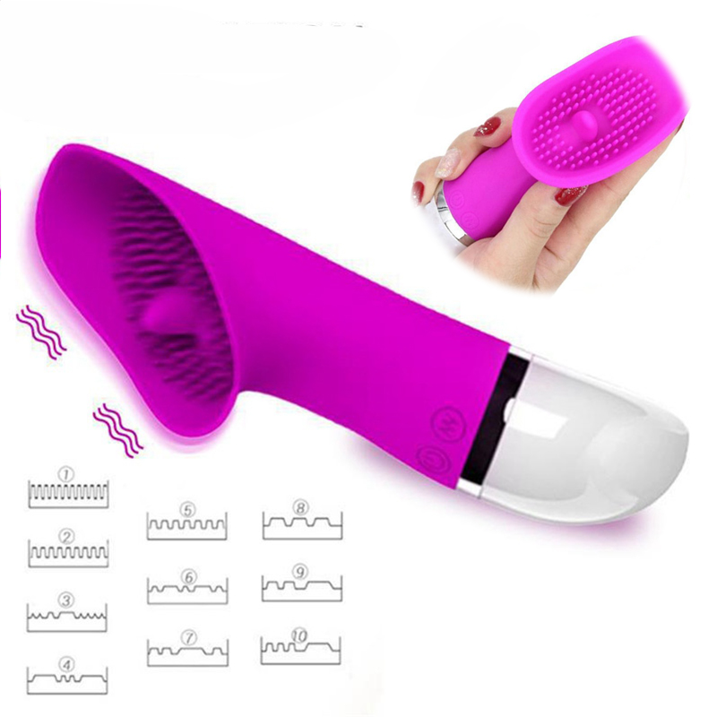 Vibrator Clitoris Tongue Clitoral Stimulation Dildo 30 Mode Silicone Sex Toy - 图片 12