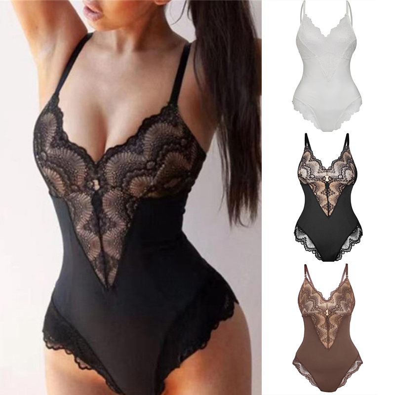 Summer Sexy Lace Tummy Control Bodysuit Women Backless Body Shaper Fashion - Image 14