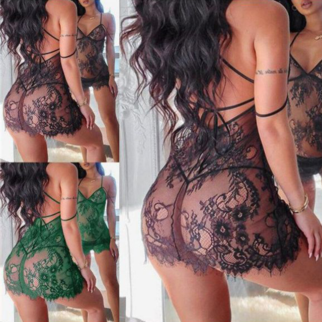 Women Sexy Lingerie Lace Erotic Underwear Set Nightwear Sleepwear Gift - Image 10