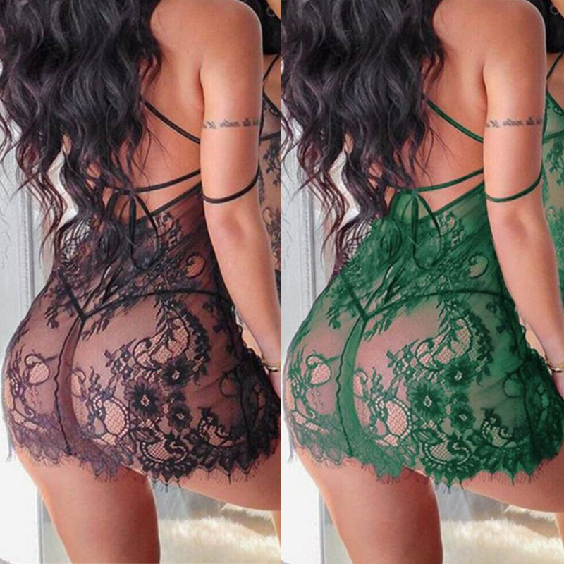 Women Sexy Lingerie Lace Erotic Underwear Set Nightwear Sleepwear Gift - Image 12